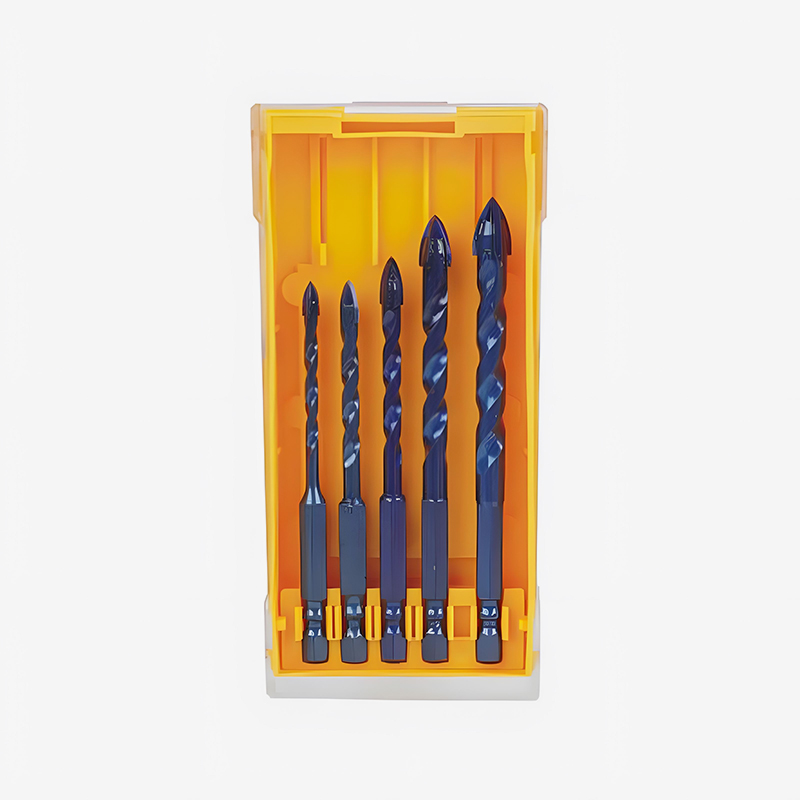 Juego de brocas de aleación cruzada extendida con vástago hexagonal de alto cobalto de 5 piezas