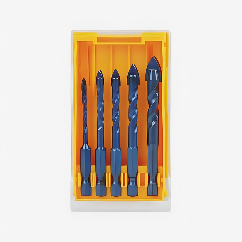 Juego de brocas de aleación ranuradas en espiral con vástago hexagonal de alto cobalto de 5 piezas