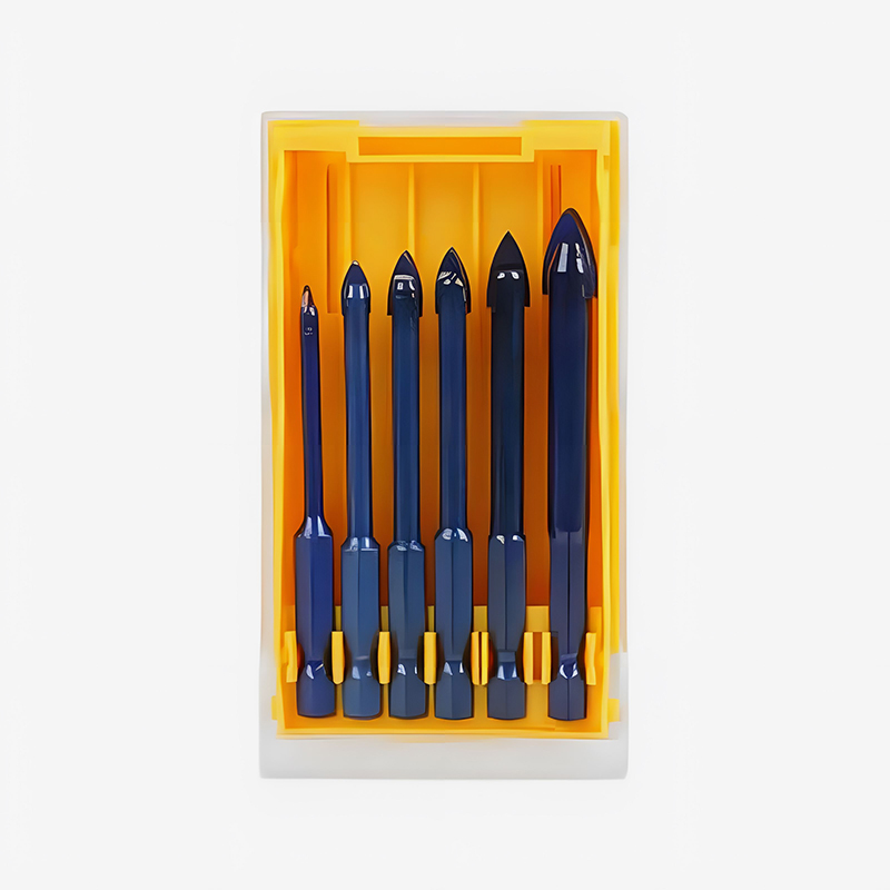 Juego de brocas de aleación ranurada con vástago hexagonal de alto cobalto de 6 piezas